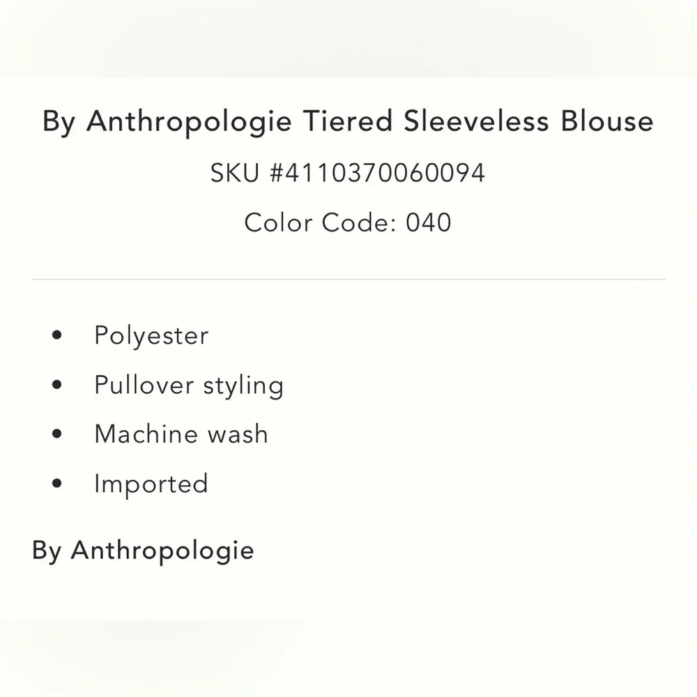 Anthropologie sleeveless top - Picture 10 of 11